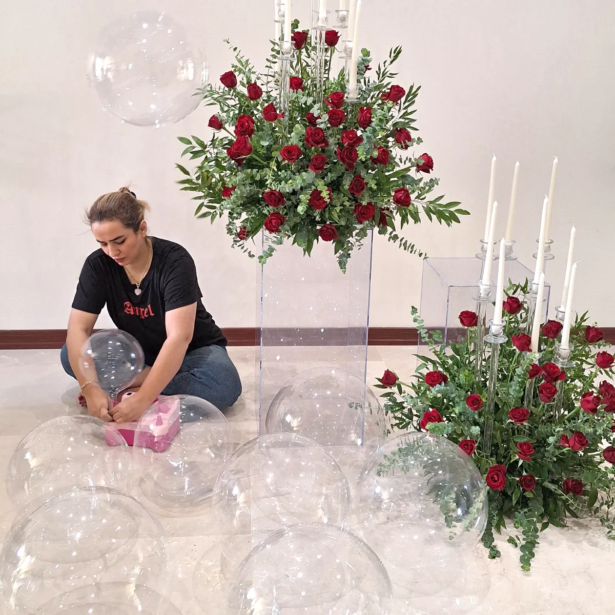 بادکنک آرایی تمشک سعادت آباد