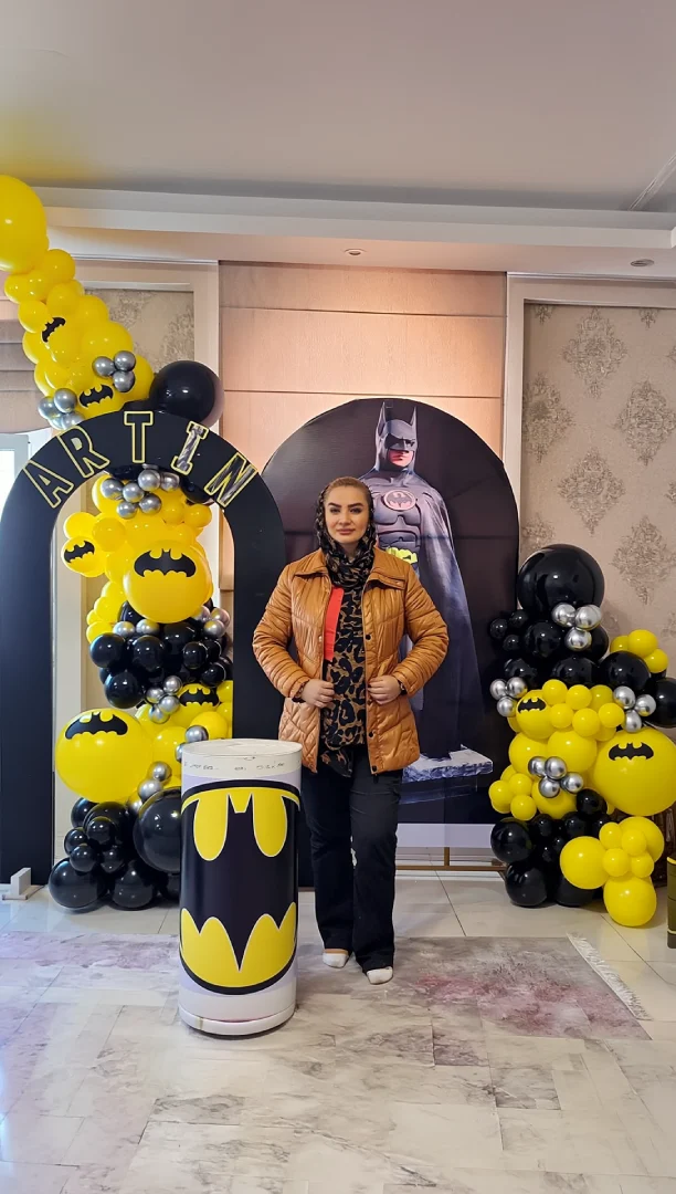 بادکنک آرایی تم تولد بتمن