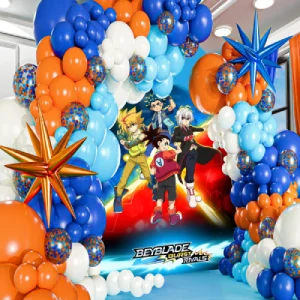 بادکنک آرایی تم فرفره های انفجاری