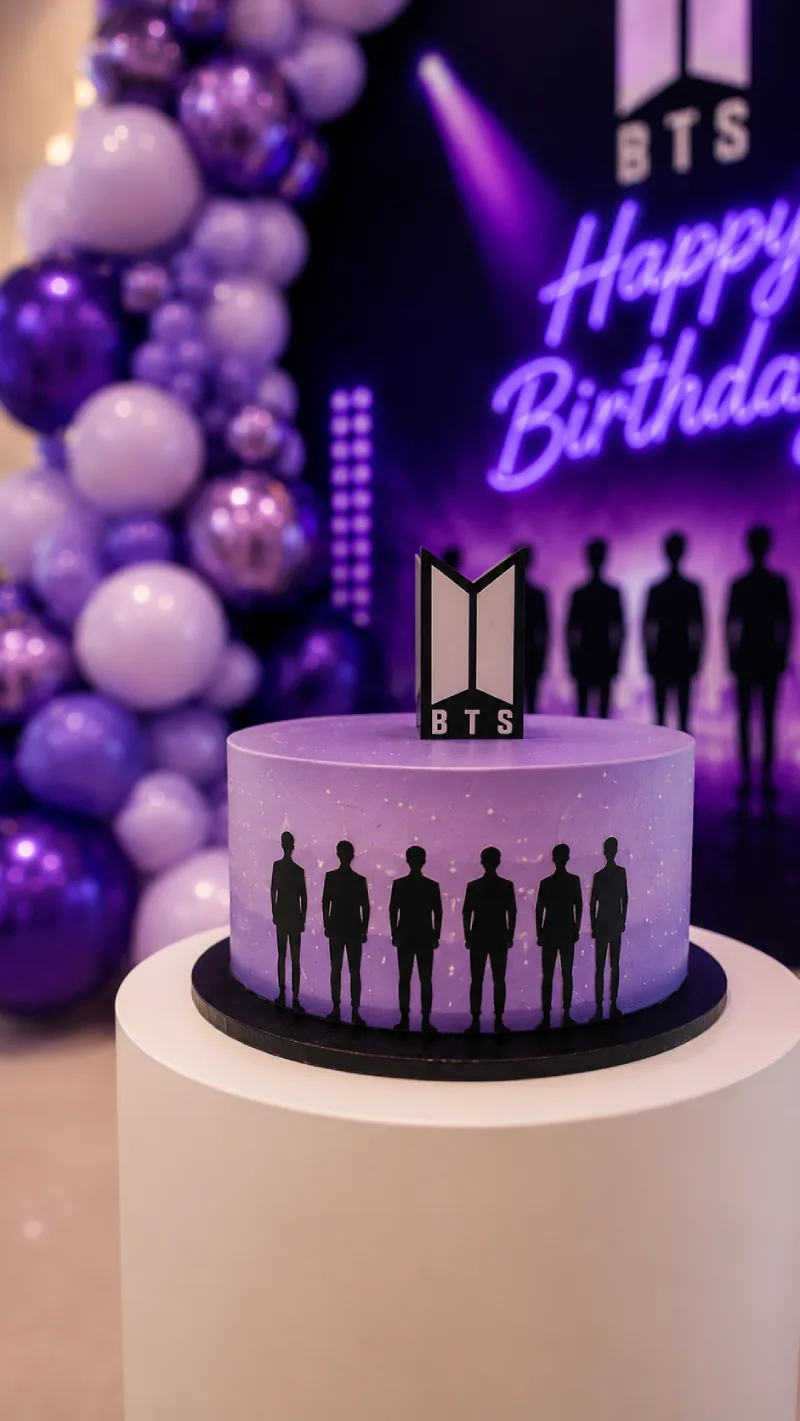 کیک تولد تم bts