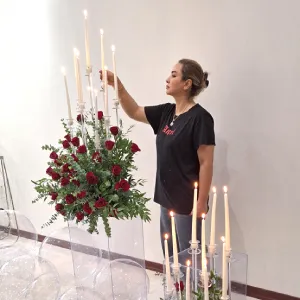 شمع آرایی تولد همسر