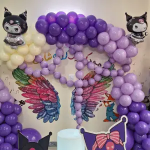 بادکنک آرایی کرومی بنفش