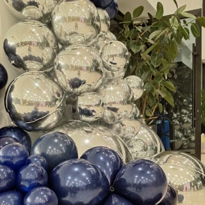 تم سرمه ای نقره ای